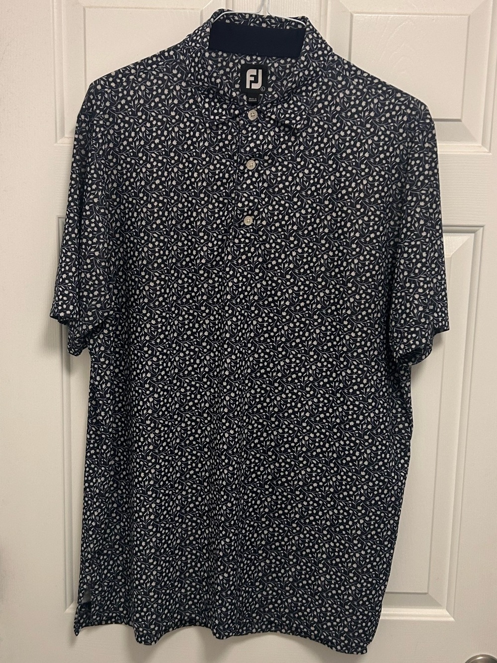 FootJoy Tossed Tulip Lisle Polo Shirt Large